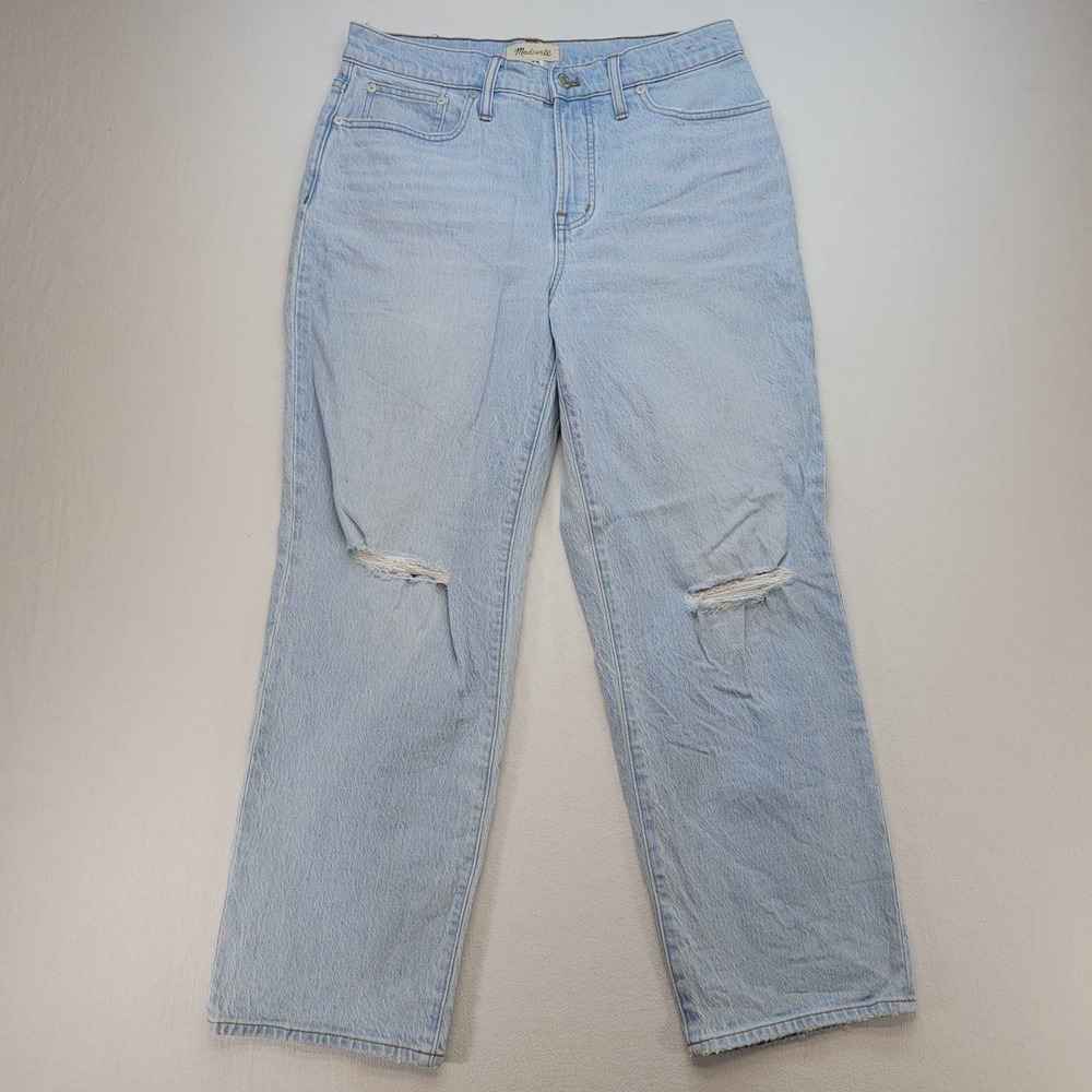 Madewell Jeans Womens 29 Petite Perfect Vintage Jean Straight High Rise Denim